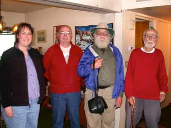 Image of Becky Bixby, Richard Carter, David B. Richman and Robert McLaughlin, Santa Fe, New Mexico.