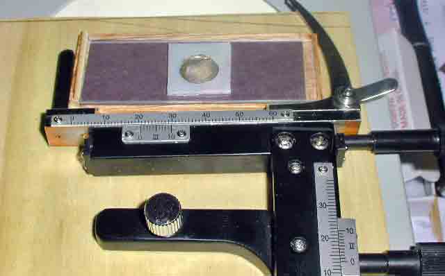 Microscope Attachable Mechanical Stage X-Y Moveable Caliper Vernier With  Scaleh
