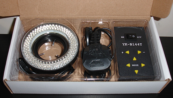 110V Noir Industrial Camera Led Ring Light Microscope Camera 144 LED Beads Light Source Brightness Adjustable Ring Lamp More Than 18000LUX LED Ring Light