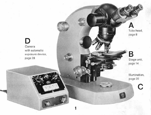 Reichert MeF2 universal microscope user manual 1970 as PDF Universal Mikroskop 